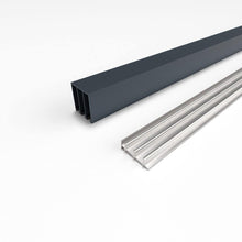 Afbeelding in Gallery-weergave laden, 3 Rail glazen schuifwand antraciet