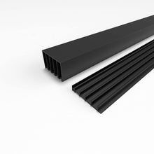 Afbeelding in Gallery-weergave laden, 5-Rail Glazen Schuifwand Zwart