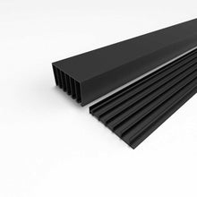 Afbeelding in Gallery-weergave laden, 6-Rail Glazen Schuifwand Zwart