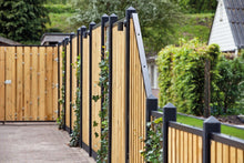 Afbeelding in Gallery-weergave laden, Zwarte afdeklijst 50 mm U-profiel 180 cm (3-planks) zwart